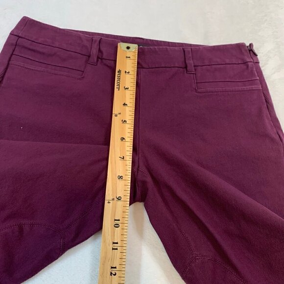 Theory Junius plum purple skinny stretch ankle side zipper casual career pants - Picture 11 of 12